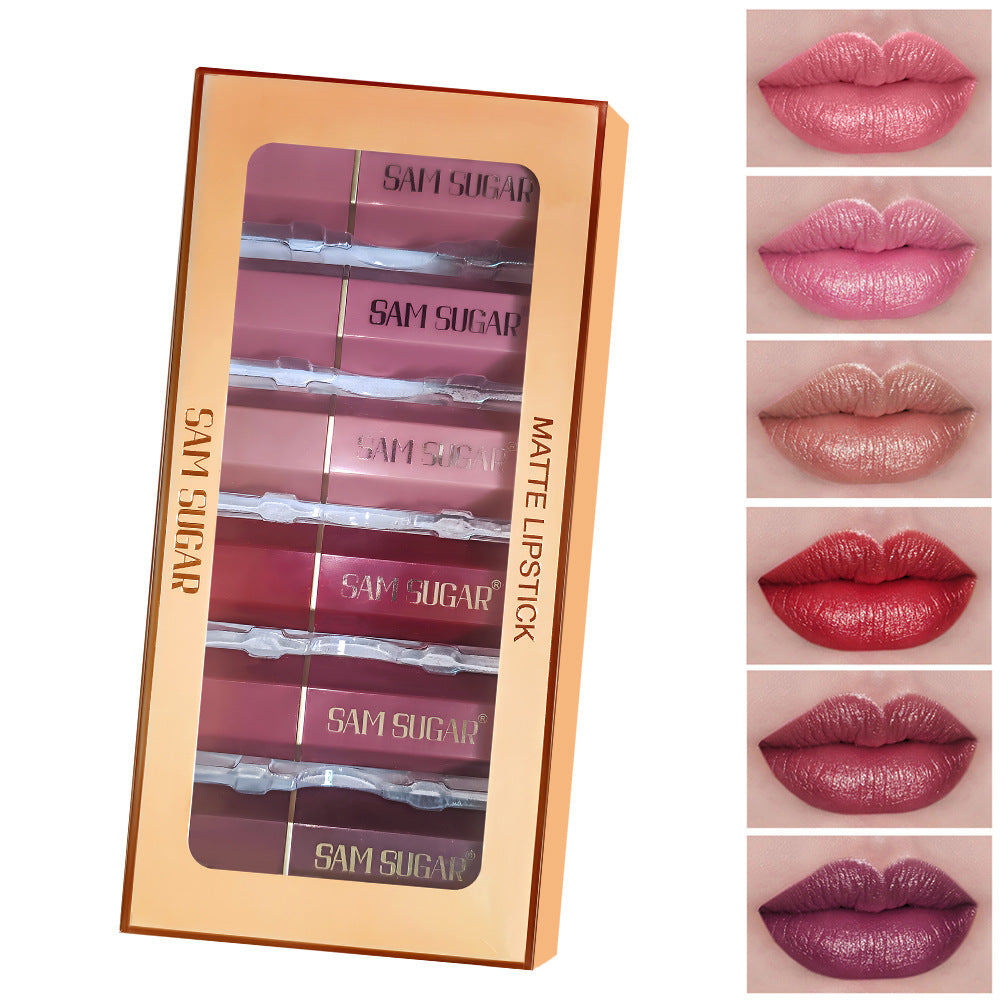 6-teiliges Lippenstift-Set „Pearl Velvet“