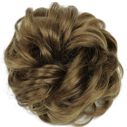 Fluffy Natural Hair Bag Long Beard Bun Artificial Hair Bun