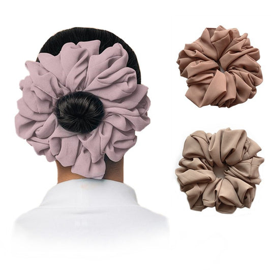Big Head Bouquet Chiffon Large Intestine Ring Hair Ring