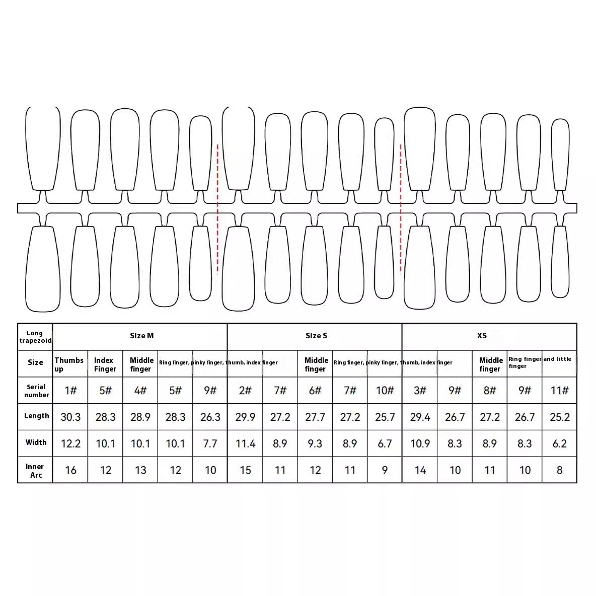 Hochwertiger, langer, kristallplattierter, mattierter Siegelnagelaufkleber