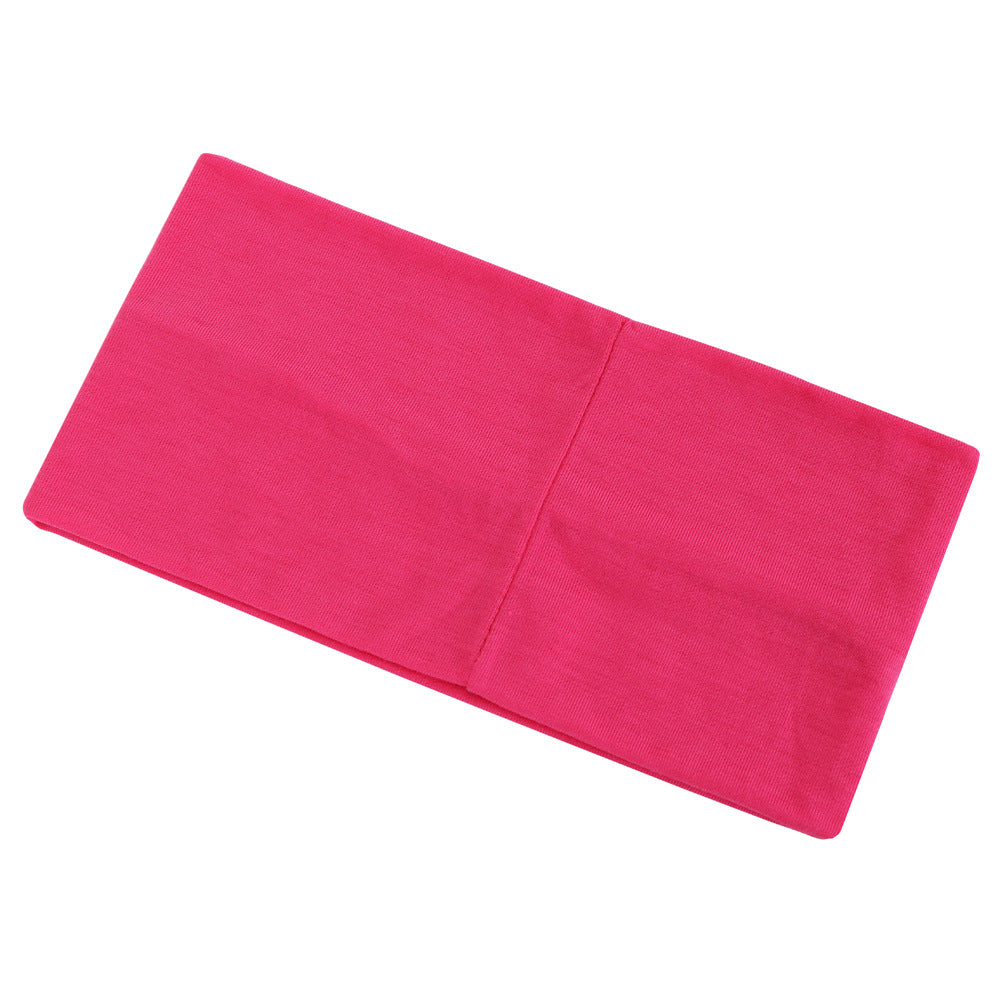 Candy Color Extra Wide Women Headband Headdress Yoga Sports Elastic Band