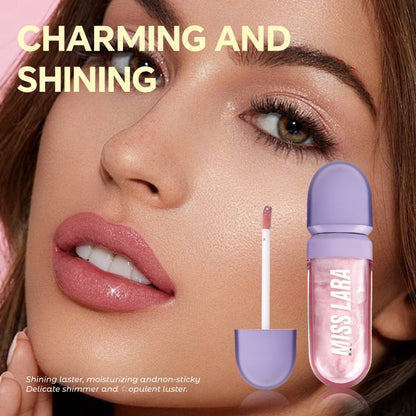 Elektroplattierter Lipgloss mit Spiegeleffekt für einen sofortigen Lippenaufpolsterungseffekt und strahlenden Lippen.