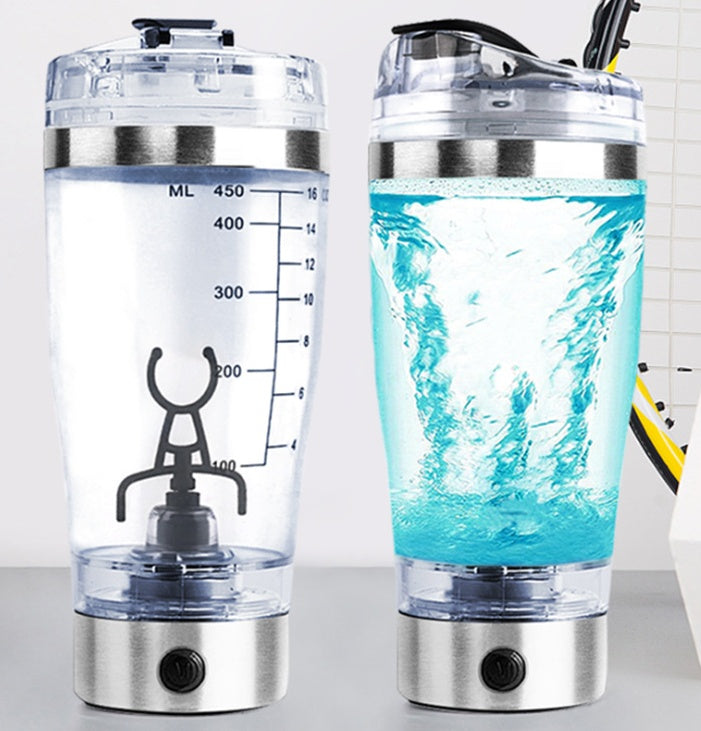 Elektrischer Protein-Shaker mit USB-Anschluss, Milch- und Kaffeemixer, Wasserkocher, Sport- und Fitness-Ladegerät