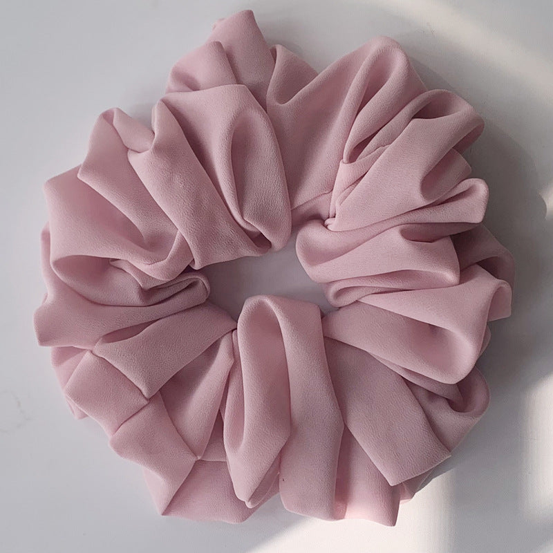 Großer Kopfstrauß aus Chiffon, Dickdarmring, Haarring