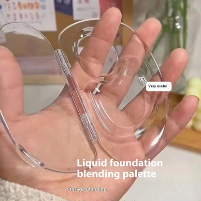 Liquid Foundation Makeup Portable Clear Multi-functional Blending Plate
