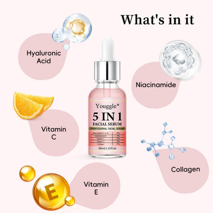 OEM/ODM Private Label 5-in-1 Gesichtsserum – Komplettlösung für eine strahlende Haut 