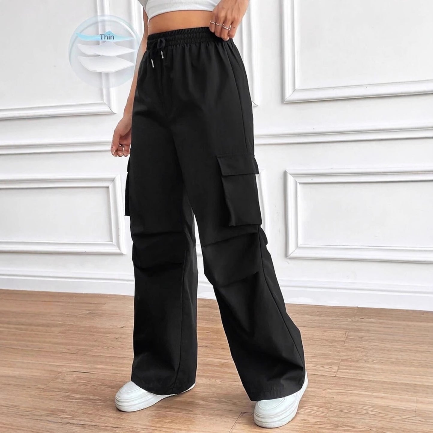 Loose-fitting Casual Workwear-style Commuter Pants For Women