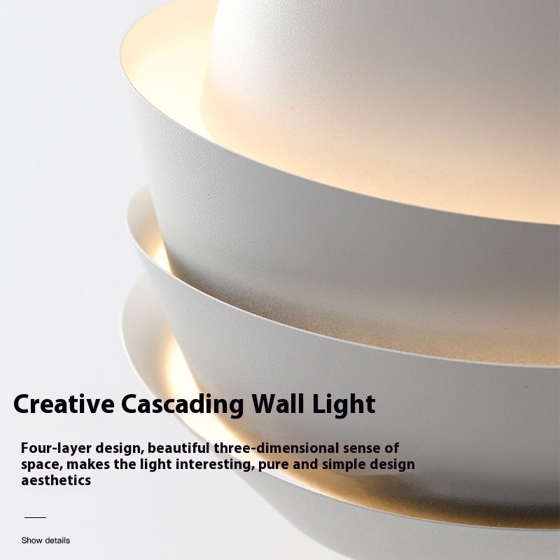 Wandleuchte mit Tannenzapfenmotiv, Nachttischlampe, Flur-Dekorationswandleuchte