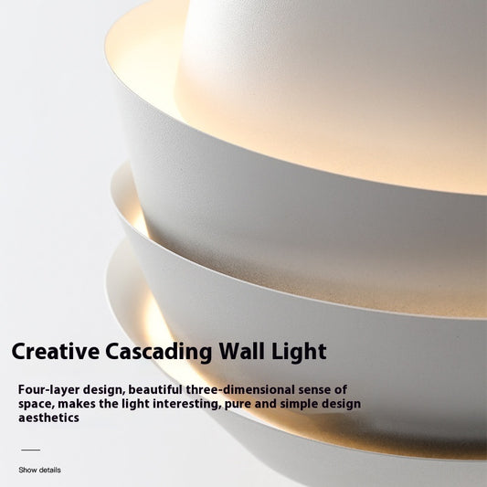 Wandleuchte mit Tannenzapfenmotiv, Nachttischlampe, Flur-Dekorationswandleuchte