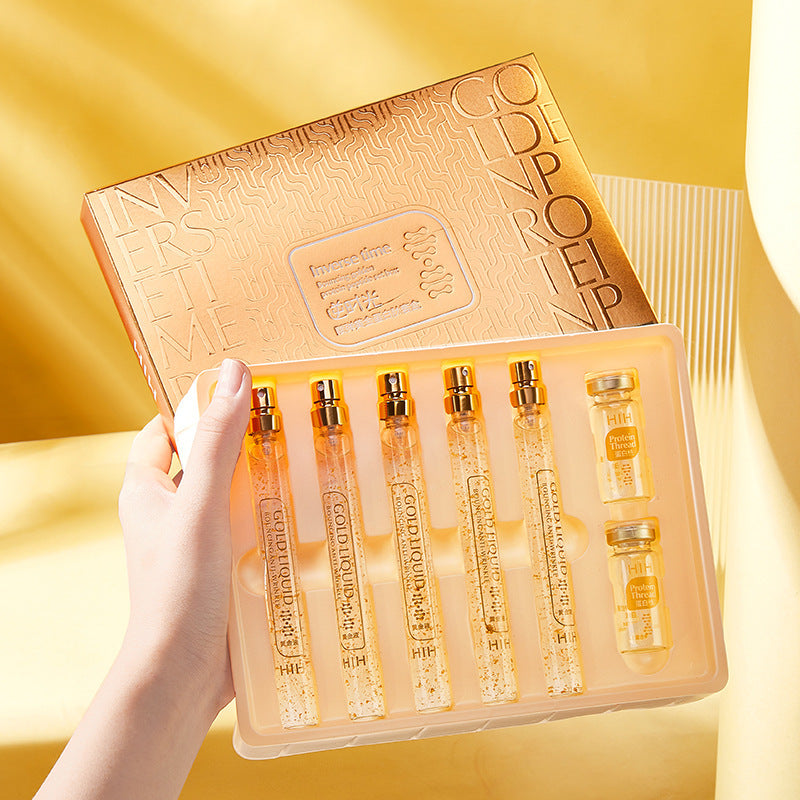 Gold Protein Peptide Kit Beauty Salon Hautpflegeprodukt-Set Goldfaden-Schnitzflüssigkeit