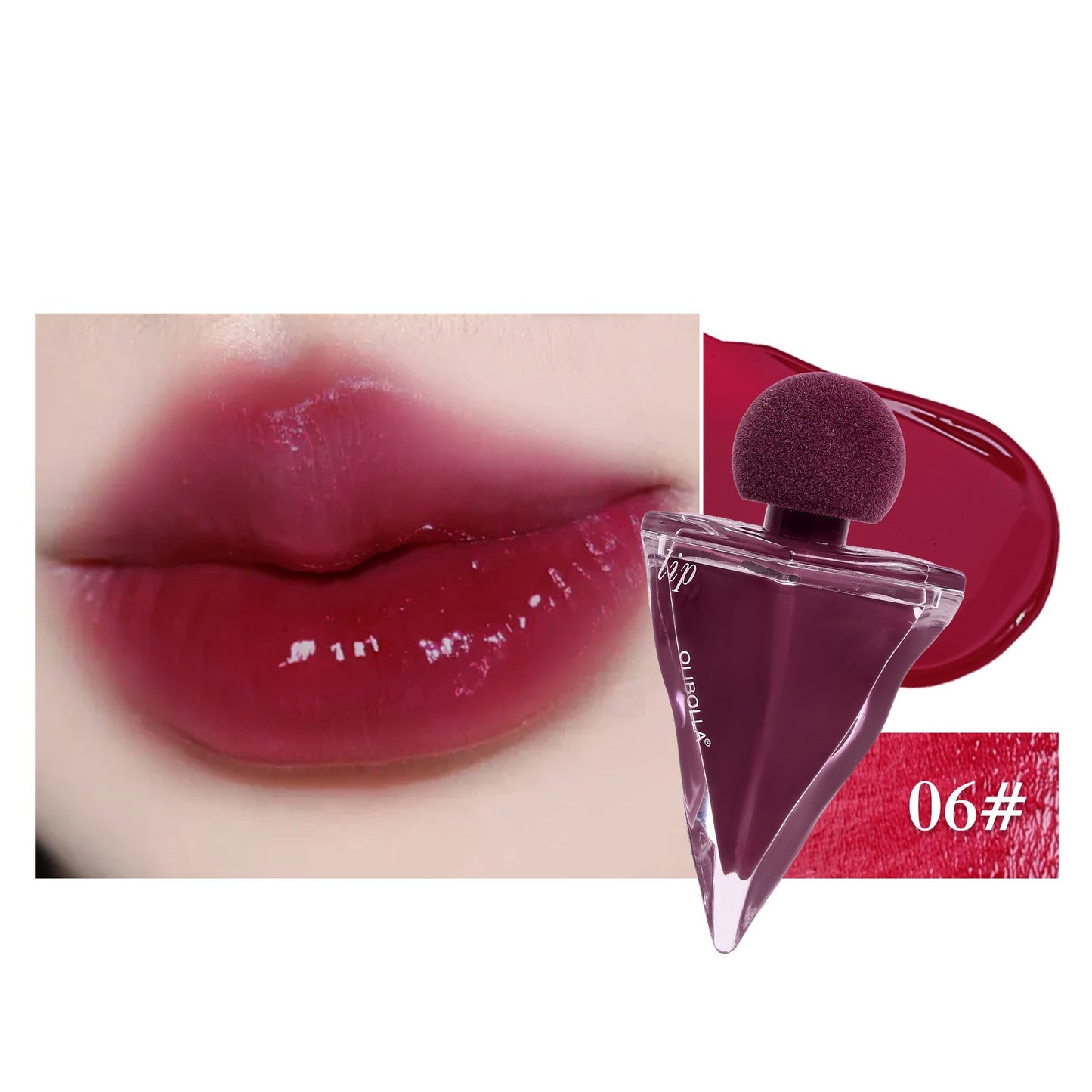 Glossy Mirror Triangle Bottle Lipstick