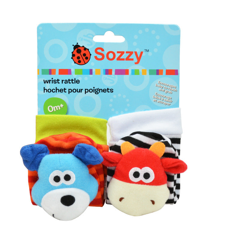 Cute-shaped Animal Rattle Plush Socks
