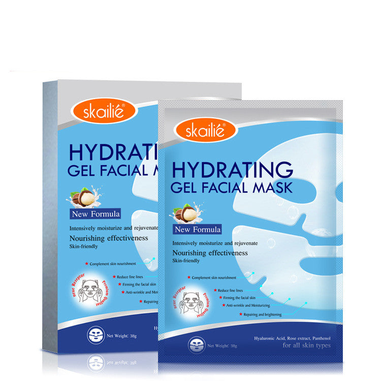 Feuchtigkeitsspendende Gesichtsmaske mit segmentiertem Kollagenprotein