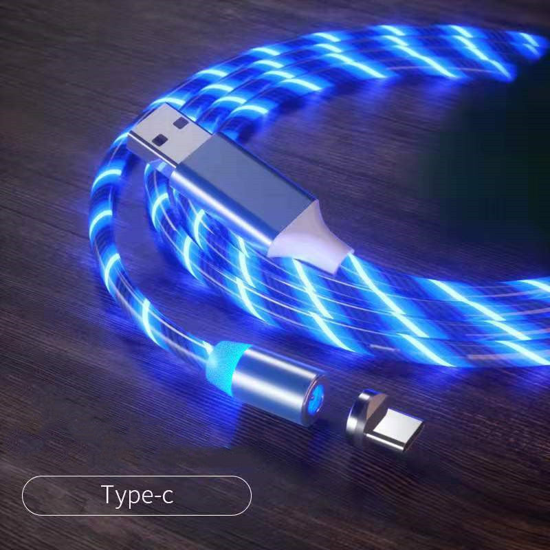 Magnetisches Ladekabel, Schnellladekabel, Beleuchtung, Micro-USB-Kabel, LED-Magnetladegerät, Typ-C-Kabel