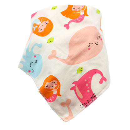 Baby-Lätzchen, wasserdicht, dreieckig, aus Baumwolle, mit Cartoon-Motiv, Baby-Bandana-Lätzchen, Sabberlätzchen für Neugeborene, saugfähiges Tuch