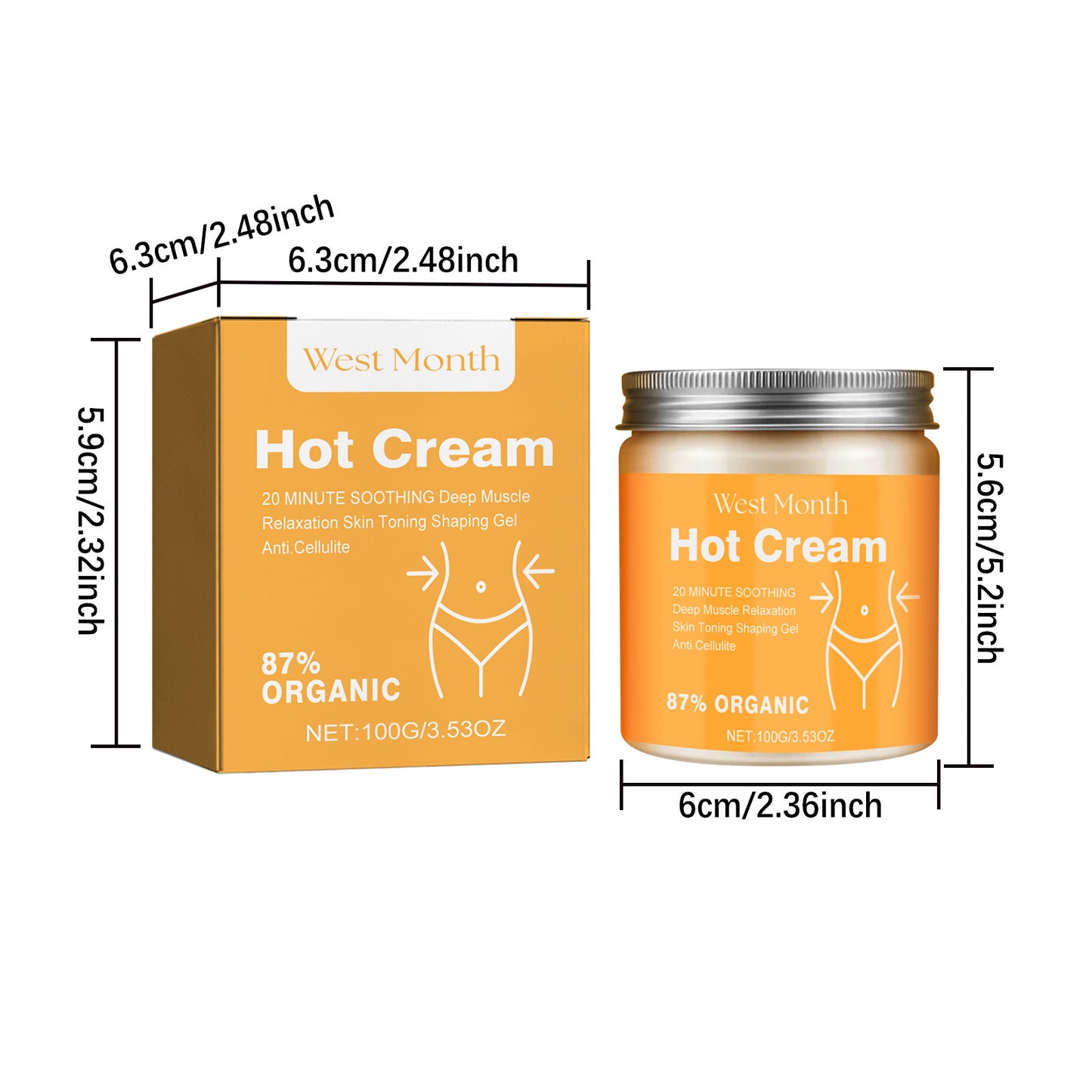 Körperformende Halscreme, universelle Körperstraffung