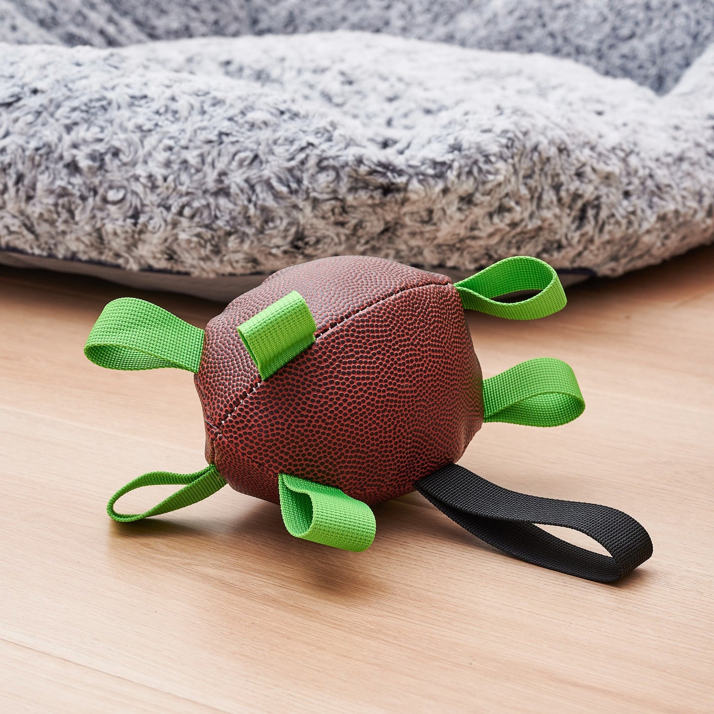 Interactive Chase Ribbon Pulling Rugby Dog Toy