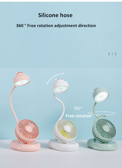 USB-Mini-Lüfter-LED-Tischlampe