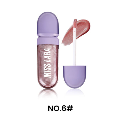 Elektroplattierter Lipgloss mit Spiegeleffekt für einen sofortigen Lippenaufpolsterungseffekt und strahlenden Lippen.