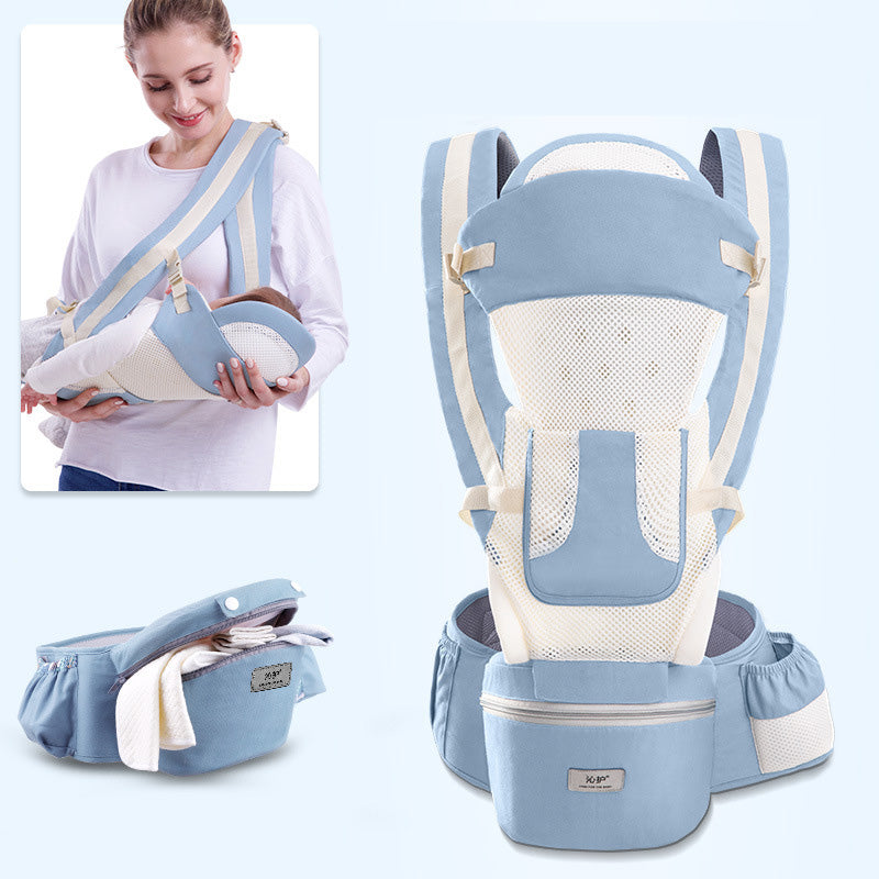 Ergonomische Babytrage, 3-in-1-Hüftsitztrage, ergonomische Känguru-Tragehilfe, Tragetuch für Babys, Babytragetuch mit Blickrichtung nach vorne