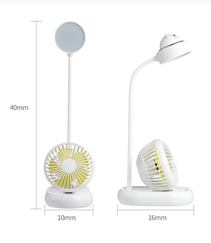 USB-Mini-Lüfter-LED-Tischlampe