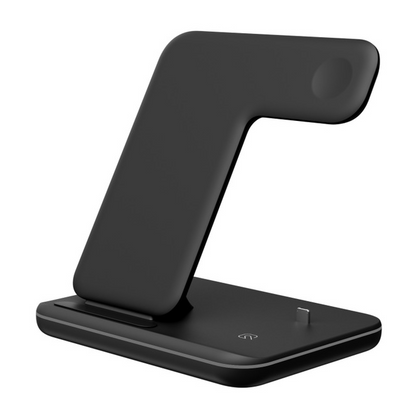Kompatibles kabelloses Ladegerät für Mobiltelefone, Smartwatches und Kopfhörer – 3-in-1-Ladestation