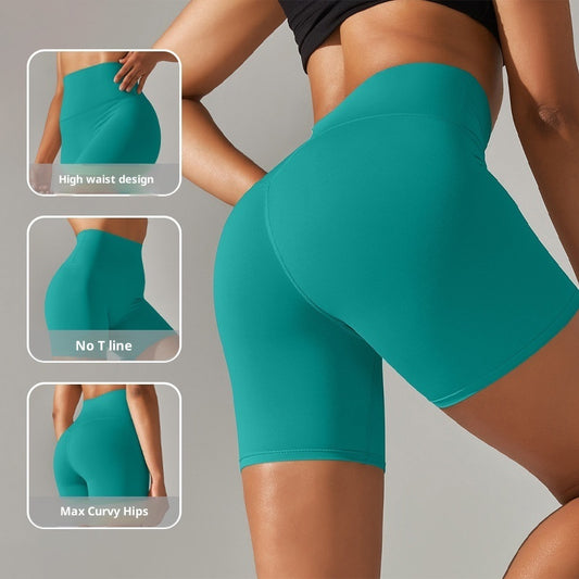 Neue Yoga-Shorts mit hohem Bund und Hüfthebung, Leggings für Damen