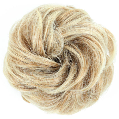 Fluffy Natural Hair Bag Long Beard Bun Artificial Hair Bun