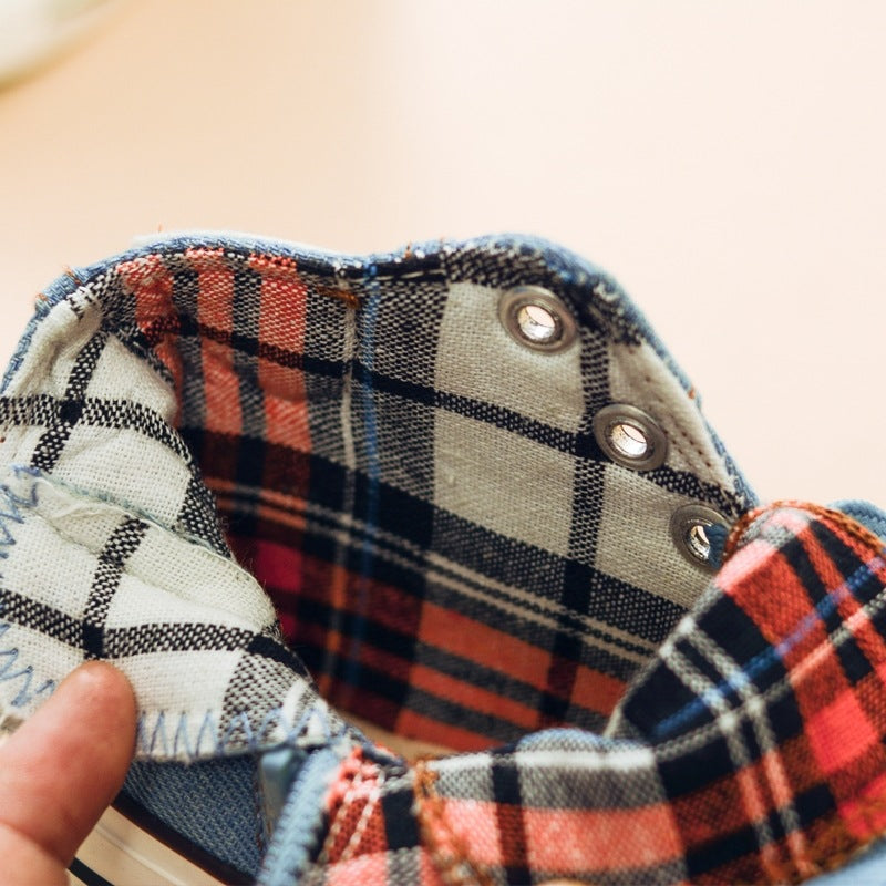 Autumn Expert Skill Kinder-Freizeitschuhe Jungen Mädchen Sportschuhe Atmungsaktive Denim-Sneaker Kinder-Canvas-Schuhe Babystiefel