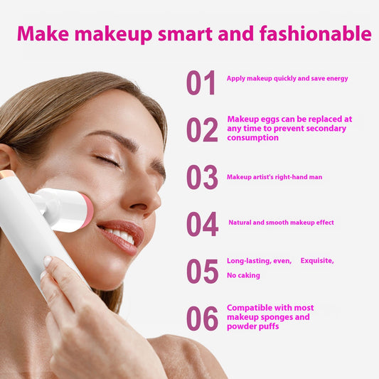 Elektrischer Nass- und Trockenpuderquasten-Aufsatz für bequemes Schminken