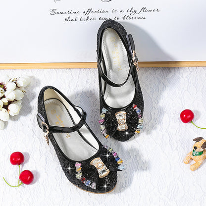 Prinzessinnen-Lederschuhe für Mädchen