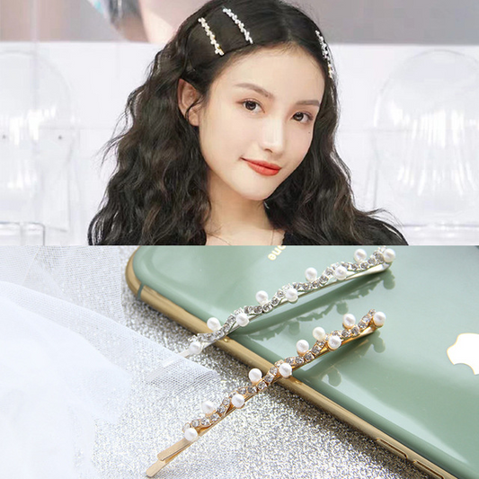 Haarspange mit Perle