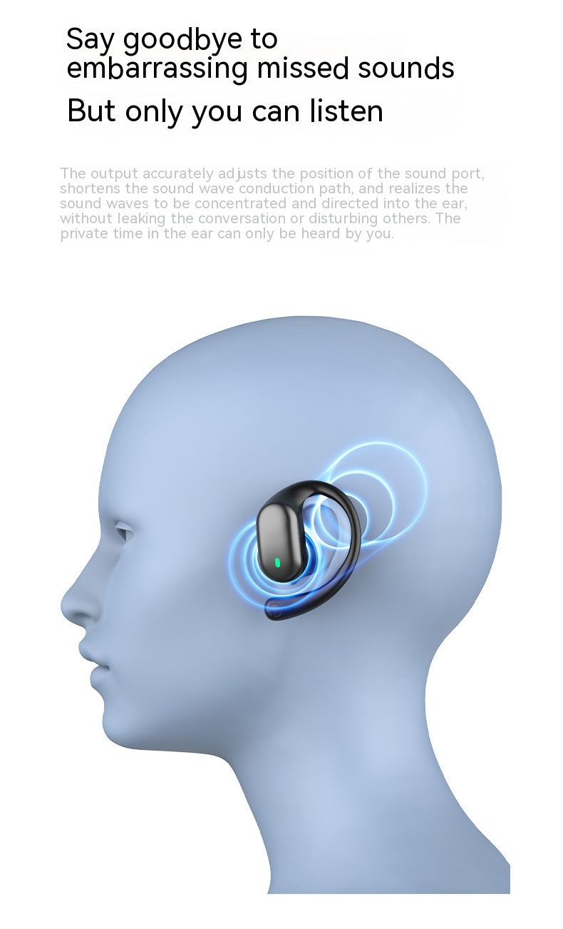 Knochenleitung dringt nicht in den Ohrbügel ein Sport-ENC-Headset Digitalanzeige Akku mit extrem langer Laufzeit