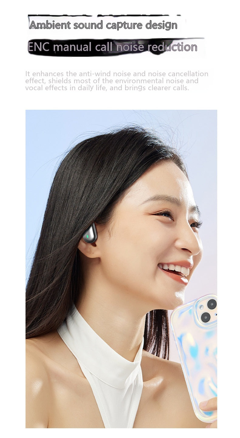 Knochenleitung dringt nicht in den Ohrbügel ein Sport-ENC-Headset Digitalanzeige Akku mit extrem langer Laufzeit