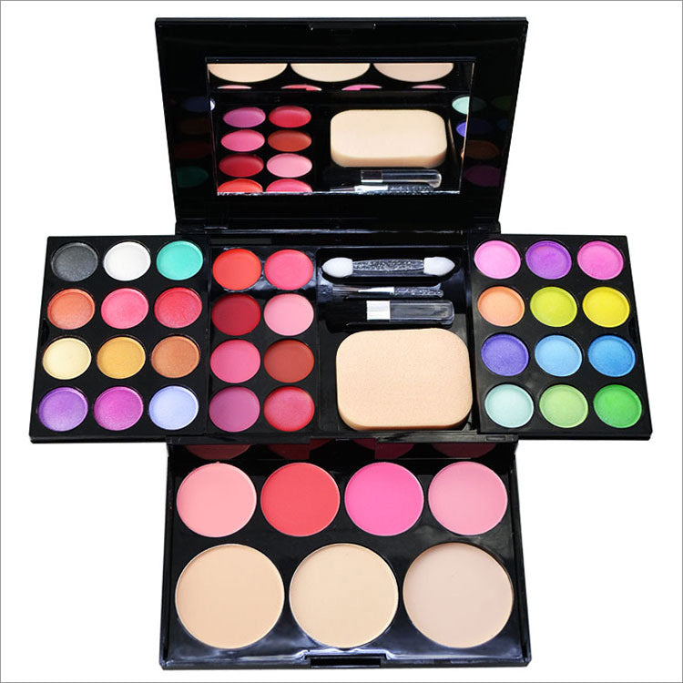 Make-up-Set für Damen, Komplettset, All-in-One-Geschenkset, Lidschattenpalette, natürliches, mattes Rouge, Bronzer, Concealer