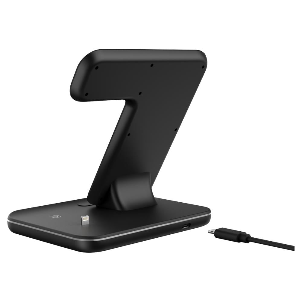 Kompatibles kabelloses Ladegerät für Mobiltelefone, Smartwatches und Kopfhörer – 3-in-1-Ladestation