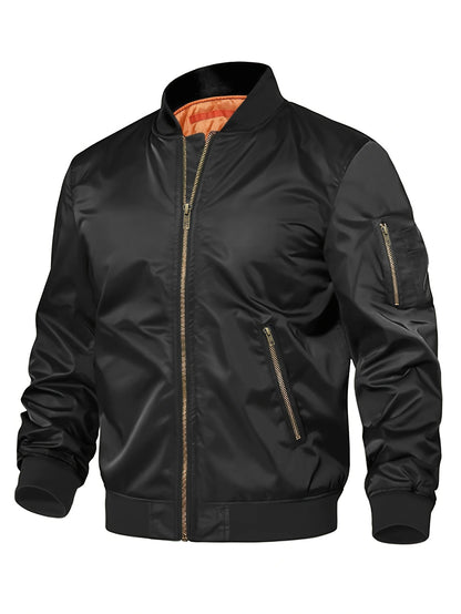 Herrenjacke, neue Frühjahr/Herbst-Kollektion, Baseballjacke, Pilotenjacke, Herrenmantel mit Reißverschluss, Herrenuniform