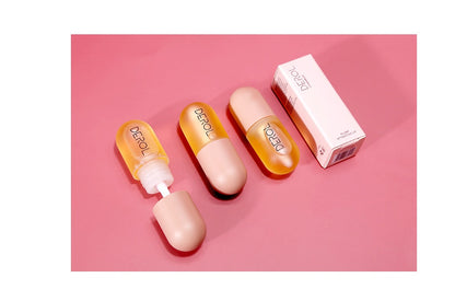 Tages- und Nacht-Lippenöl für sofortiges Volumen, klare, langanhaltende Pflege und Reparatur, reduziert feine Linien, pflegt und pflegt die Lippen.