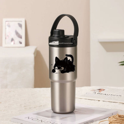 Ceramic Inner Liner Insulated Large Capacity Hand-held Straw Cup