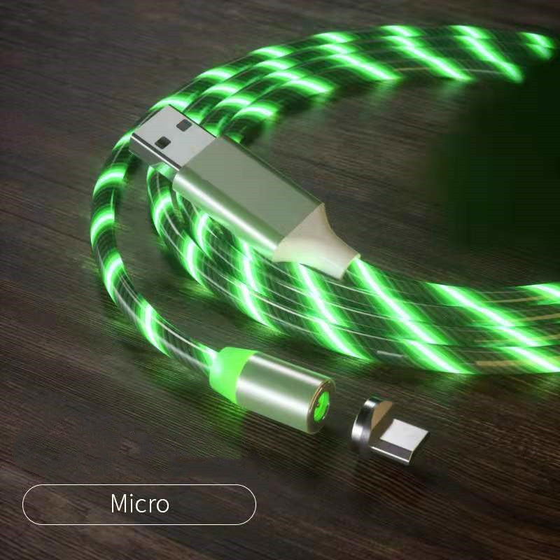 Magnetisches Ladekabel, Schnellladekabel, Beleuchtung, Micro-USB-Kabel, LED-Magnetladegerät, Typ-C-Kabel