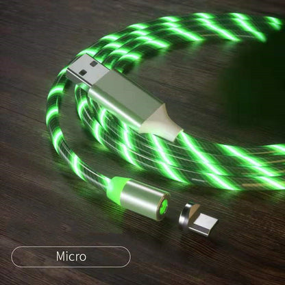 Magnetisches Ladekabel, Schnellladekabel, Beleuchtung, Micro-USB-Kabel, LED-Magnetladegerät, Typ-C-Kabel