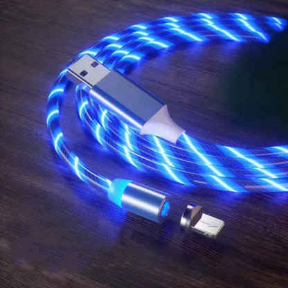 Magnetisches Ladekabel, Schnellladekabel, Beleuchtung, Micro-USB-Kabel, LED-Magnetladegerät, Typ-C-Kabel