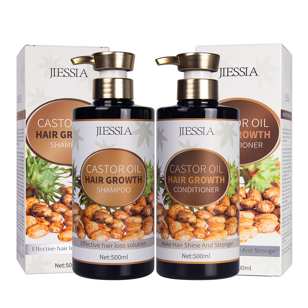Verbesserte Haarausfallkontrolle durch pflanzliches, pflegendes Öl-Shampoo mit Rizinusöl