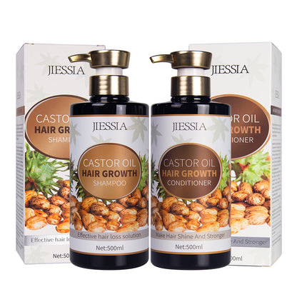 Verbesserte Haarausfallkontrolle durch pflanzliches, pflegendes Öl-Shampoo mit Rizinusöl