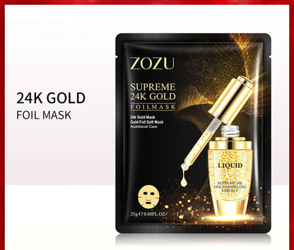 Goldblattmaske, Goldene Gesichtsmaske, Feuchtigkeitsspendende Maske