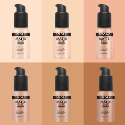 Isolierte wasserfeste, natürliche Concealer-Basis, matte flüssige Foundation, ölregulierende Foundation-Creme