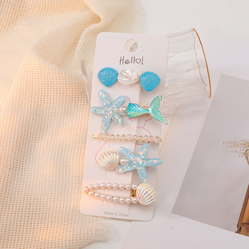 Children's Creative Starfish Shell Hairpin