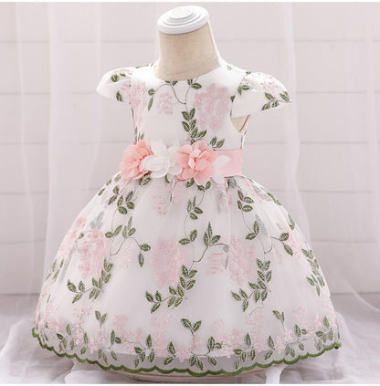 Sommerliche Kinderkleidung, Babygeburtstagskleid, Hochzeitskleid, Rock, flauschiges Kleid für Mädchen