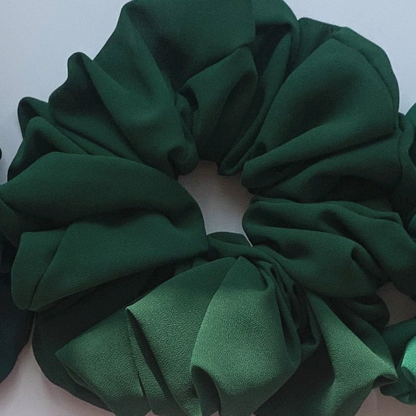 Großer Kopfstrauß aus Chiffon, Dickdarmring, Haarring