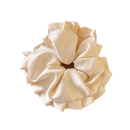 Haargummi im koreanischen Ballettstil, plissiert, übergroß, mit Kissenform